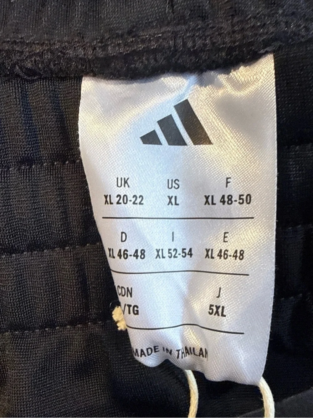Women Adidas Black Track Pants with Navy and White Side Stripes